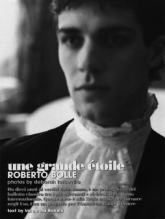 Magazine: Uomo Vogue - Photographer: Deborah Turbeville - Model: Roberto Bolle - Location: La Scala, Milan - Hair: Pier Giuseppe Moroni