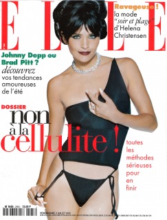 Magazine: French Elle Ph: Andrè Rau Model: Helena Christensen Loc: Paris'95 Hair: Pier Giuseppe Moroni