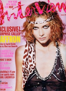 Magazine: Interview - Photographer: Ellen von Unwerth - Model: Saffron - Location: New York - Hair: Pier Giuseppe Moroni