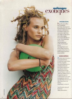 magazine: Elle France Photographer:Lothar Schmid Model . Diane Kruger Hair: Pier Giuseppe Moroni