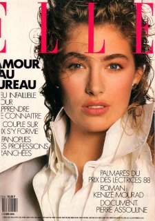 Magazine: Elle France Photographer: Toscani Model:Elaine Irwin Location: MIlano 1988 Hair: Pier Giuseppe Moroni