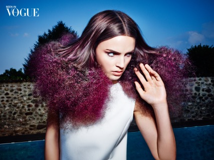 Vogue Italia Wella Professional, photo : Steve Hiett , Styling : Giulia Martinelli , Make up : Annamaria Negri ,Hair: Pier Giuseppe Moroni.